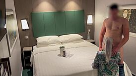 so i called the hotel girl for a drink, and she ended up giving me a wild blowjob till i came