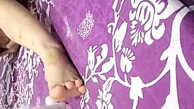 Vietnamese couple shares intimate moments in a quiet home setting