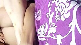 Vietnamese couple shares intimate moments in a quiet home setting