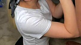 White Girl Delivers Sloppiest Blowjob to BBC and Takes Mouth Cum