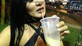 I dragged a big dick from the square to my car