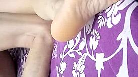 Vietnamese couple shares intimate moments in a quiet home setting