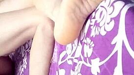 Vietnamese couple shares intimate moments in a quiet home setting