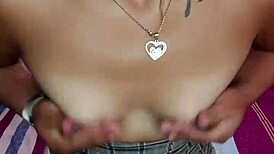 Desperate Latina girl masturbates until she squirts from anal desire.