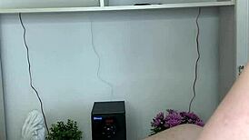 russian milf nurse waxes my hairy dick so sexy