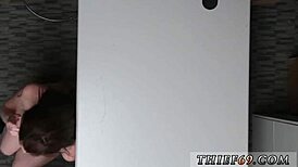 Ebony experiences her first time anal with the police officer at the pawn shop in uniform.