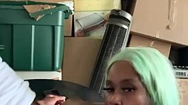 Neighbor Helps Move, Pays With Deepthroat Facial