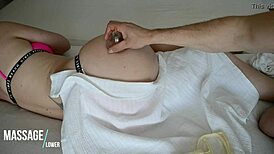 Vacuum Massage on Hot European Babe's Ass!