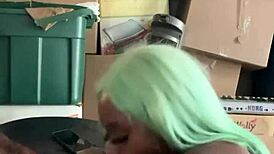 Neighbor Helps Move, Pays With Deepthroat Facial