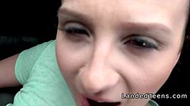 natural busty teen takes huge cock in car, wanna see?