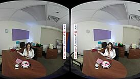 angela white gets a birthday surprise at work and puts out for it?