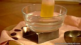 Beautiful Womanly Massage: Sensual Oiled Indian Couple In Interracial Encounter