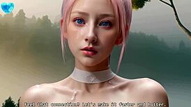 18-year-old Chinese classmate with perfect boobs loves your dick all day: Uncensored hentai JOI with auto sounds AI