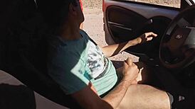 Blonde Stranger Masturbates Me in Car on Street