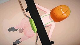 Hardcore Sex and Handjob with Moaning Yotsuba Nakano in 3D Hentai