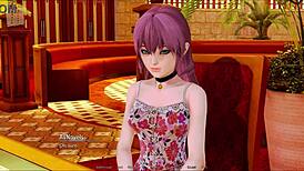 exploring the harem hotel in this anime game