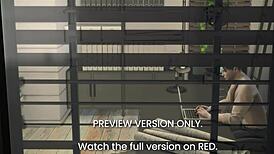 Mr. Perfectly Fine's Rough Office Encounter in 3D Hentai Preview: Contrast of Professional and Wild Passion