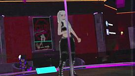 i-i tried pole dancing in vrchat but made some errors in the virtual world with friends.