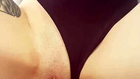 Perfect Body Babe Masturbates With Monster Cock In Pov