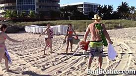 Spring Break Women Fucking Monster Cock in College Group Hardcore