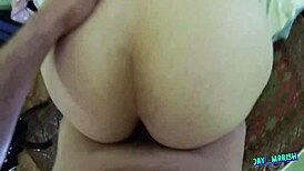 Big Fat Ass Shaking During Intense POV Sex
