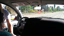 Blonde Stranger Masturbates Me in Car on Street