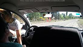 Blonde Stranger Masturbates Me in Car on Street