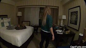 Capri Cavanni's Passionate Backstage Striptease With Ripped Clothes