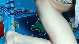 Nastya Fox fucking herself with unicorn dildo intensely