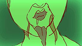 Half-snake mistress licks human sub's ass!