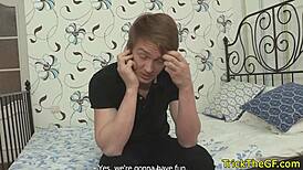 Watch this cheating russian gf get banged by big black cock in a group cuckold scene with handcuffs.