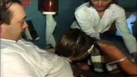 French Slut in Sex Shop Orgy Anal Action