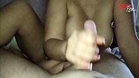 Blonde Step Mom's Tits Covered In Cum