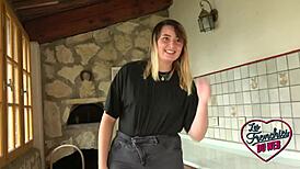 Feeling the thrill with Davina, the naughty student with big tits