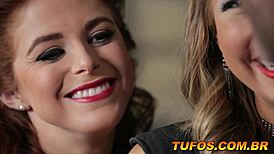 Two European maidens boldly suck servant's cock in Cinderella parody