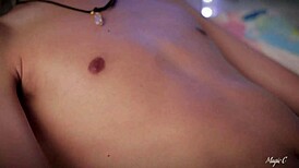 Hot latino jerks big dick, spits cum into cup, then swallows it dripping