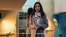 Conductor Offers Full Service to Special Passenger on Train Journey