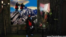 Holiday Parody Sex With Hot Couple Action