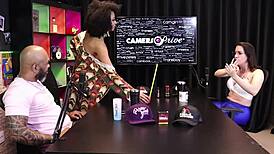 I thought being a woman meant just a pussy, but damn, taking 32cm cock is wild - Melissa Leal sheer red