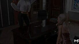 Brian Vs Ryougi Shiki In Anime Cartoon Hentai