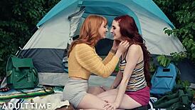 i licked tits and pussy on that lesbian camping trip with lacy and aria