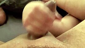 I'm getting my small cock stroked so good.