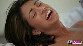 hot girl with sexy ass and big tits feels sensual pleasure during blowjob and fucking