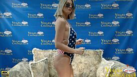 Hot Blonde Milf AddysonJames Squirts Hard in Vegas