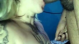 FROM MOUTH TO ASS, LATINA BLONDE LOVER BENDS OVER FOR DOGGYSTYLE BLOWJOB AND COCK