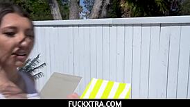 I gave a squirting orgasm to my young teen neighbor maya woulfe