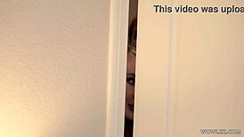 mature lesbian and her lover, you're trying the bedroom on open house day? eva long and annie archer watching.