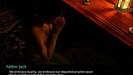 Redhead Teen Guides Daddy Jack in Erotic Game