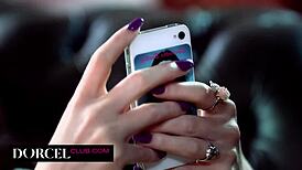 two busty brunettes together