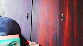 twerking big white ass sissy crossdresser on webcam